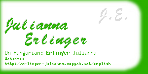 julianna erlinger business card